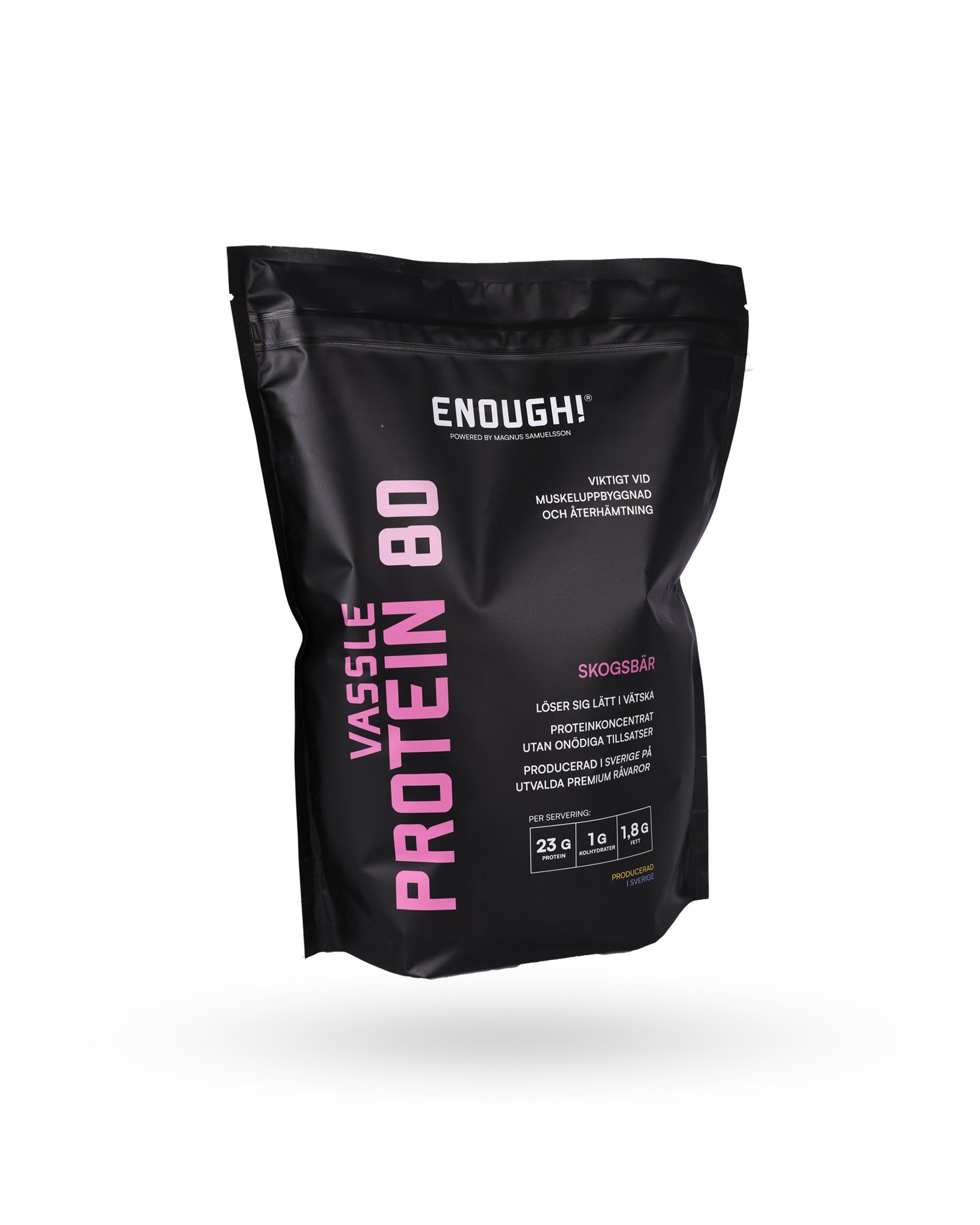 Enough Proteinkoncentrat 80 Skogsbär 1 kg